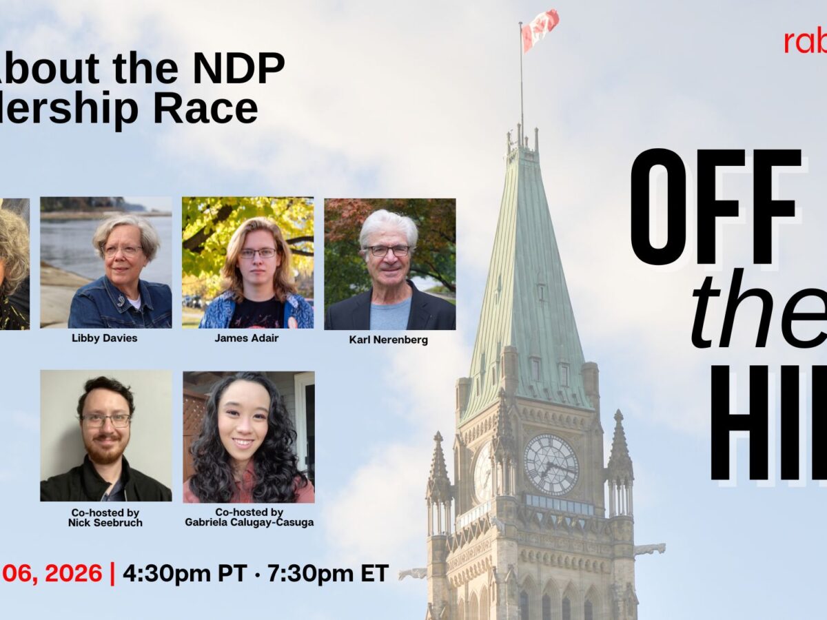 TOMORROW: Off the Hill: The future of the NDP, and who will lead it
