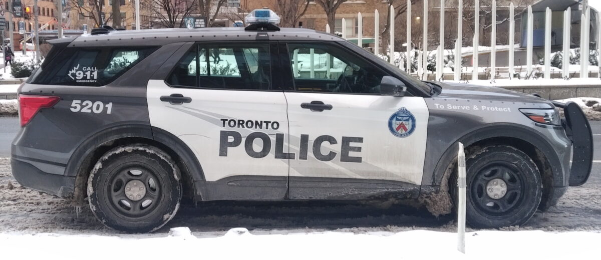 A Toronto Police vehicle.