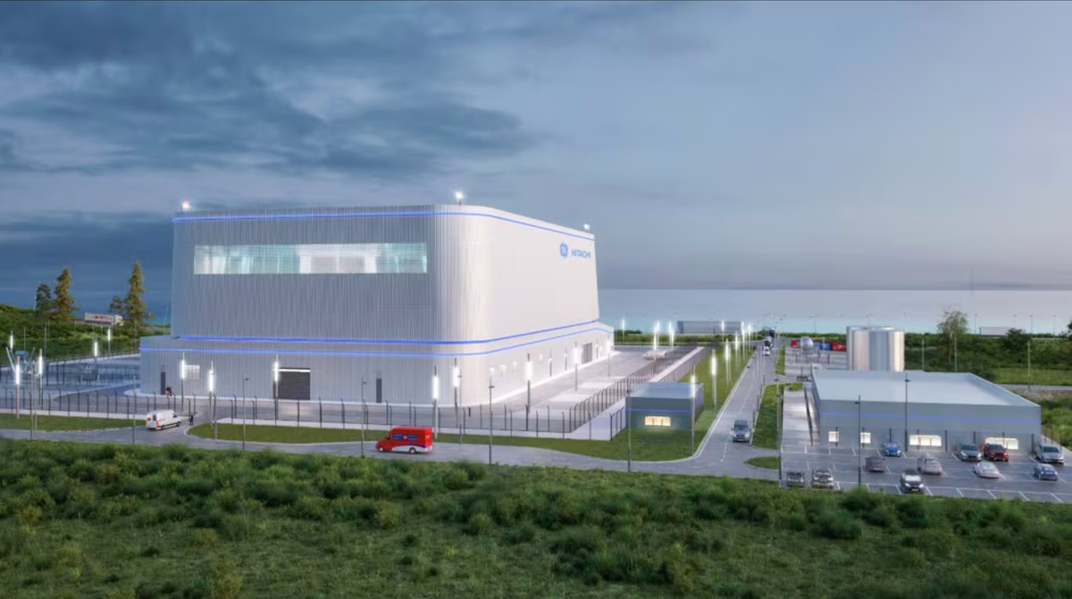 An idealized concept drawing of a small modular reactor of a type considered considered by SaskPower, at least back in 2022.