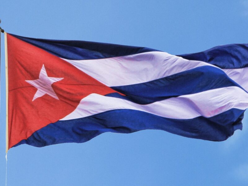 A Cuban flag.