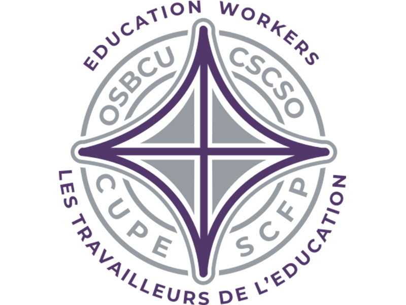 The Ontario School Board Council of Unions logo in purple on a white background.