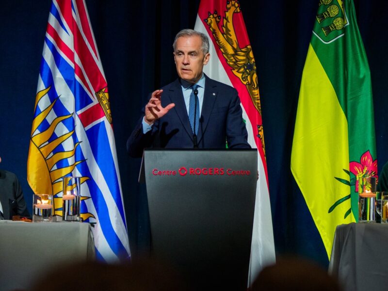 Mark Carney speaking at the National Prayer Breakfast in March of 2026.