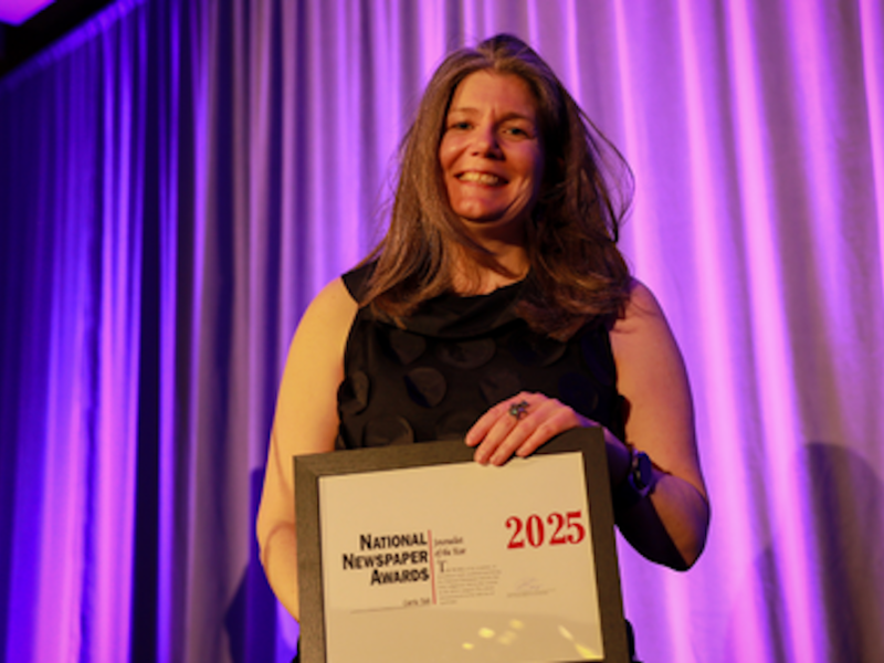 Carrie Tait receives ‘Journalist of the Year’ award for stories about Alberta Health Services corruption scandal