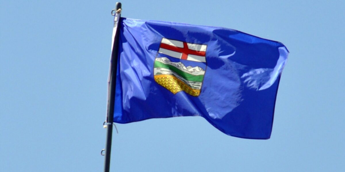 The flag of Alberta.