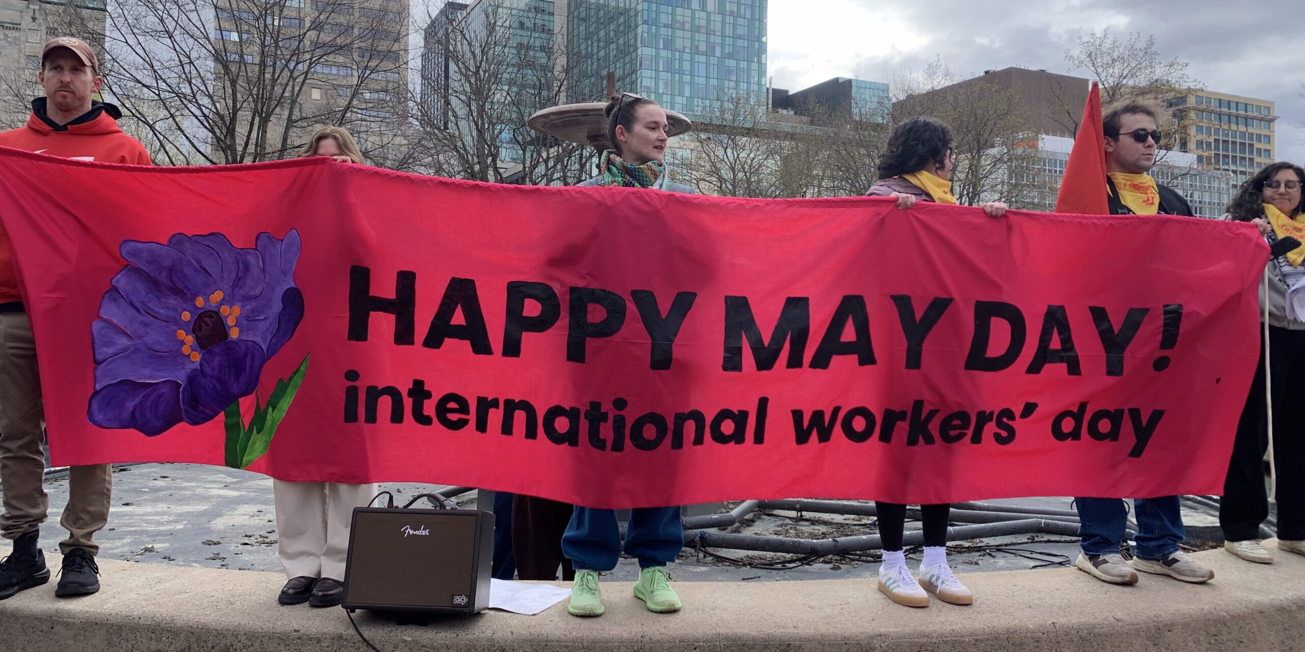 Workers stand against war and militarism on May Day