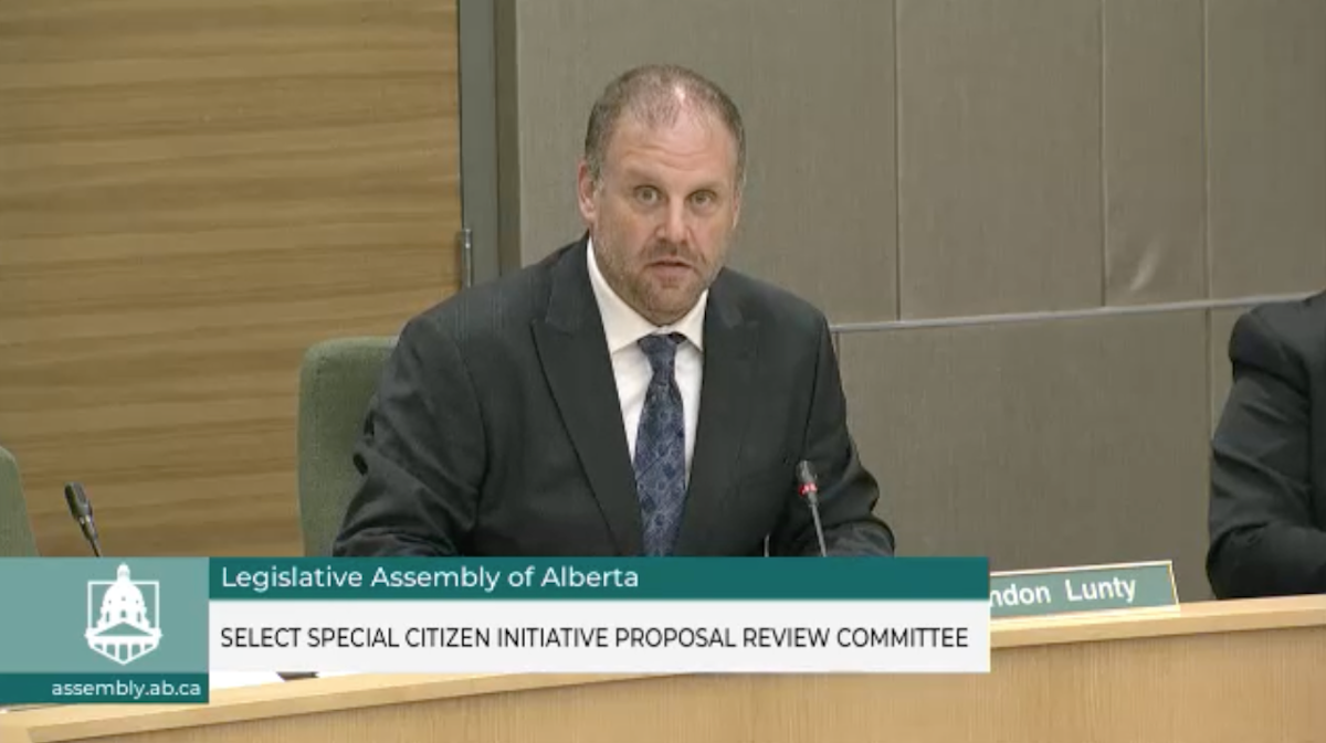 Select Special Citizen Initiative Proposal Review Committee Chair Brandon Lunty.