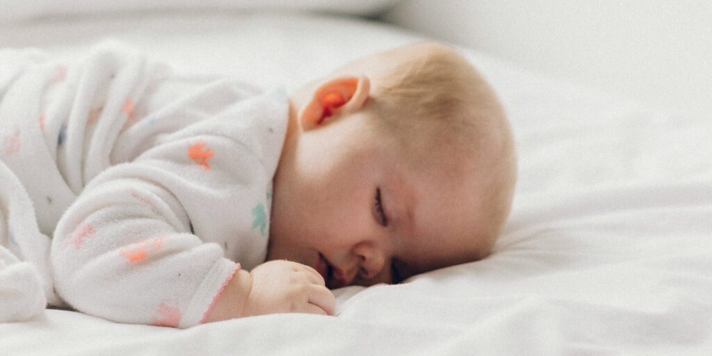 A sleeping baby.