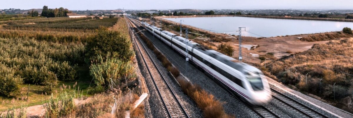 An artists conception of an Alto high speed train.