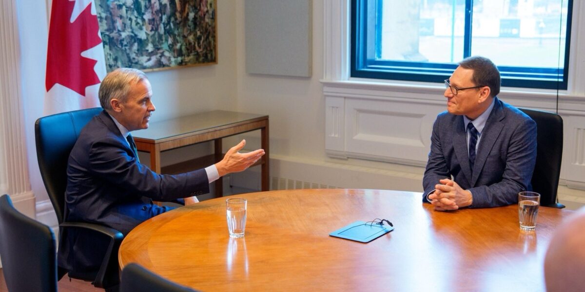 Avi Lewis meeting with Prime Minister Mark Carney.