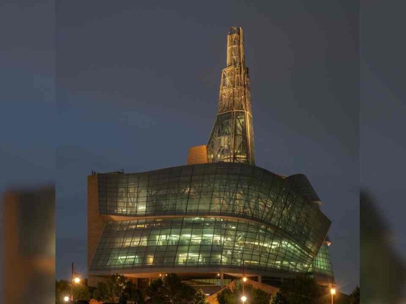 The Canadian Museum for Human Rights in Winnipeg.