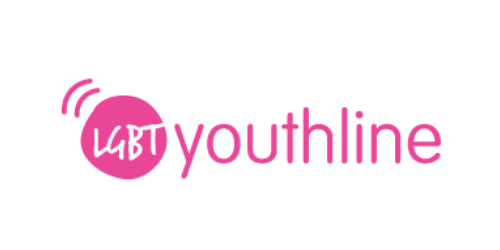 LGBT YouthLine logo.