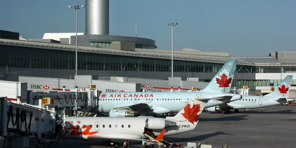 The Toronto International Airport.