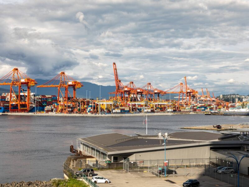 The Port of Vancouver in Vancouver, BC.